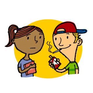 Smoking peer-pressure clipart